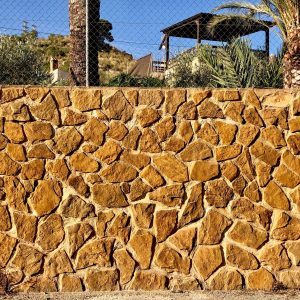 piedra irregular rustica paja